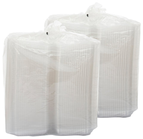 Container Plastic Clear Hinged Lid 8.5