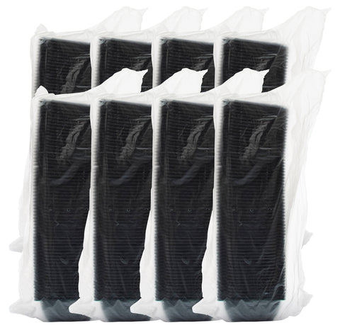 Bowl Square Plastic Black 12 Oz