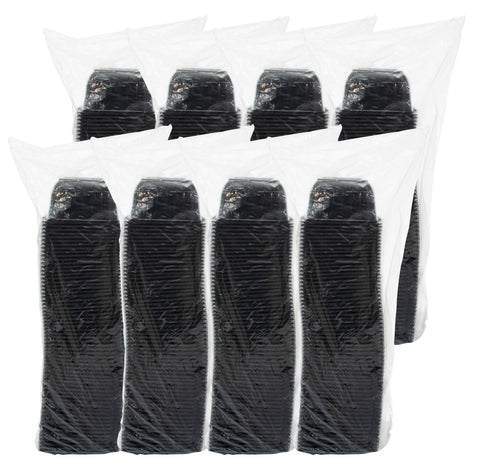 PresentaBowls® BOWL PLASTIC BLACK SQUARE 16 OZ