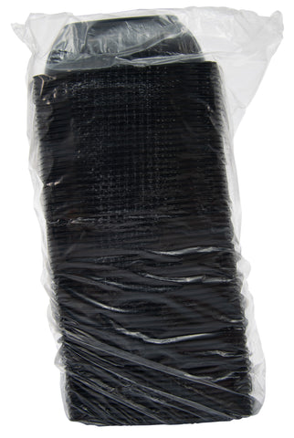 Bowl Square Plastic Black 48 Oz