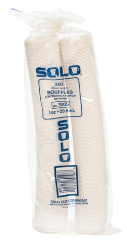 Cup Paper Portion Souffle White Squat 1 Oz