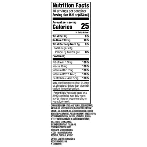 Rockstar® DRINK ENERGY SUGAR FREE CAN