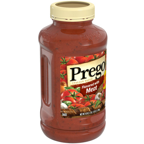 Prego Flavored with Meat Italian Sauce, 45 Ounce -- 6 per case