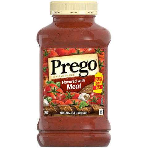 Prego Flavored with Meat Italian Sauce, 45 Ounce -- 6 per case