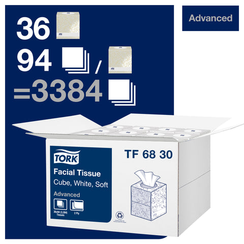 Tissue Facial 2-ply Cube Box