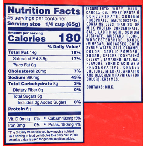 Cheez Whiz Original Cheese Sauce, 6.5 Pound Pouch -- 6 per case.