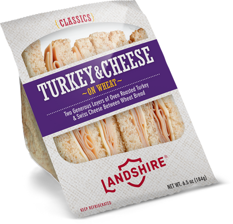 Landshire Big Daddy® SANDWICH TURKEY & CHEESE CLUB 6 OZ 10000001452