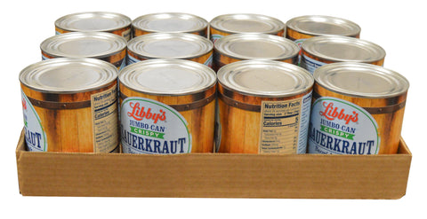 Libby Shredded Sauerkraut, 27 Ounce Can -- 12 per case