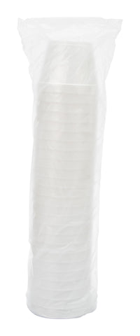 Container Foam White Squat 24 Oz