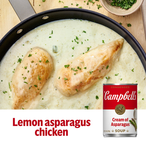 Campbells Condensed Cream of Asparagus Soup - 10.75 oz. can, 12 per case