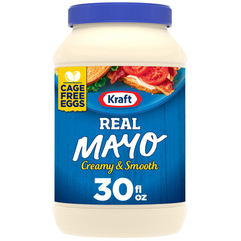 Kraft Real Spoonable Mayonnaise, 30 Ounce -- 12 per case.