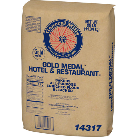 Gold Medal Hotel and Restaurant Flour, 25 Pound -- 2 per case.