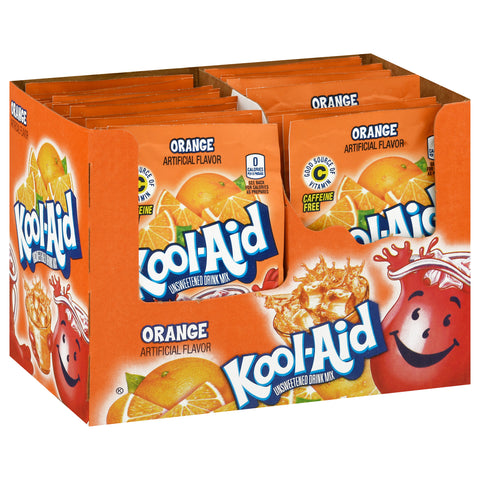 Kool-Aid Orange Unsweetened Drink Mix Envelope, 0.15 ounce -- 192 per case