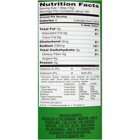 Heinz® RELISH DILL 629600/78000972