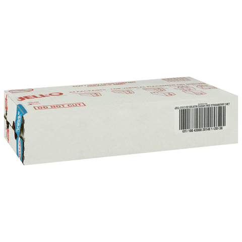 Jello Strawberry Sugar Free Gelatin, .3 Ounce -- 24 Case