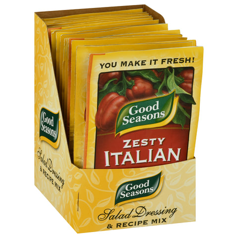 Good Seasons Zesty Italian Dressing Mixed, 0.6 Ounce -- 24 Case