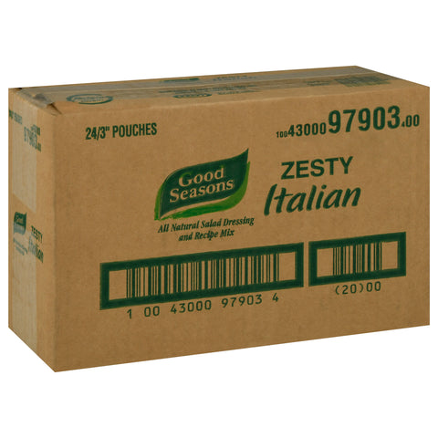 Good Seasons Zesty Italian Dressing Mixed, 0.6 Ounce -- 24 Case