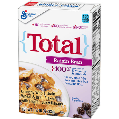 General Mills CEREAL TOTAL® RAISIN BRAN SINGLEPAK