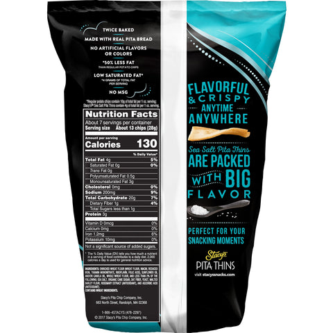 Stacys Snacks Simply Naked Pita Crisps, 6.75 Ounce -- 8 per case.