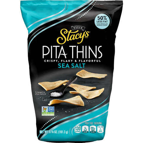 Stacys Snacks Simply Naked Pita Crisps, 6.75 Ounce -- 8 per case.