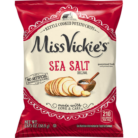 Chip Potato Kettle Cooked Simply Sea Salt Original Large Single Serve
