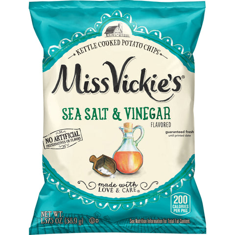 Chip Potato Kettle Cooked Sea Salt & Vinegar Large Single Serve