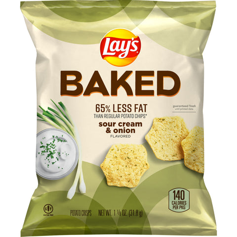 Chip Potato Crisps Sour Cream & Onion Large Single Serve Sensible