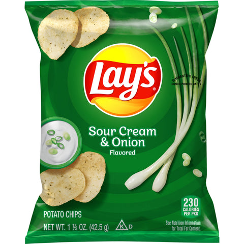 Chip Potato Sour Cream & Onion Large Single Serve