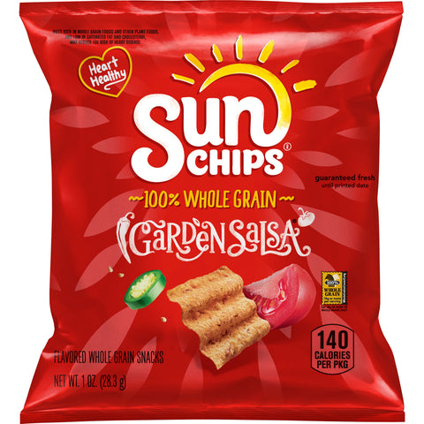 Sunchips Garden Salsa Whole Grain Snacks, 1 Ounce -- 104 per case.