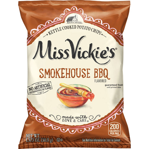 Chip Potato Kettle Cooked Smokehouse Bbq Large Single Serve