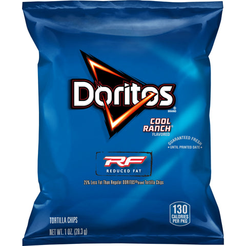 Doritos Whole Grain Cool Ranch Tortilla Chips, 1 Ounce -- 72 per case.