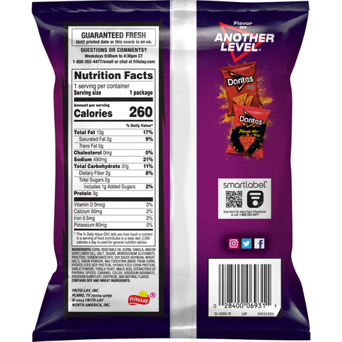 Doritos® CHIP TORTILLA SPICY SWEET CHILI LARGE SINGLE SERVE