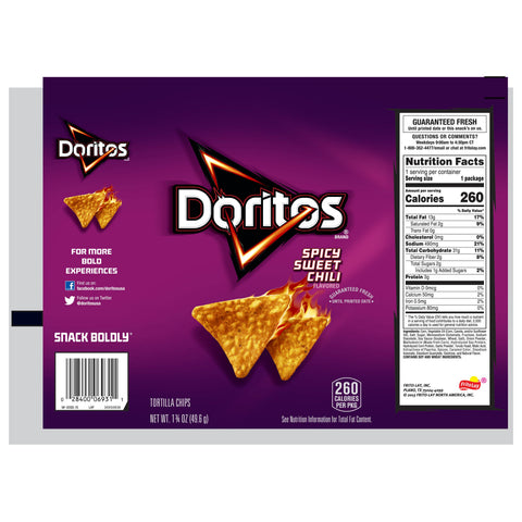 Chip Tortilla Spicy Sweet Chili Large Single Serve