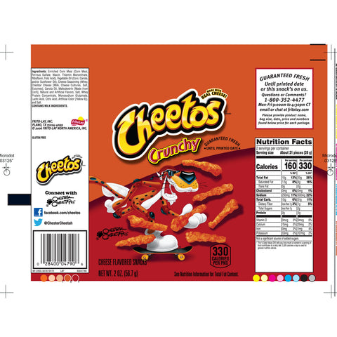 Snack Cheese Crunchy Large Single Serve