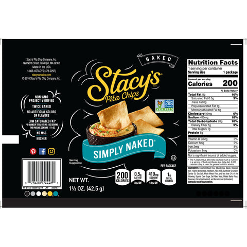 Chip Pita Simply Naked Large Single Serve