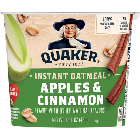 Quaker Oats Xprs Apple Cinnamon 12/1.5 Z
