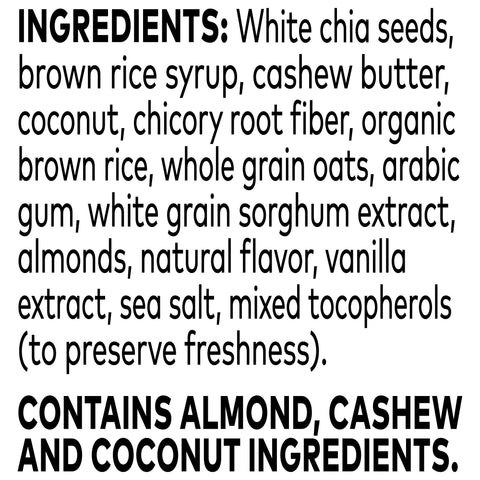 Snack Bar Chai Coconut Vegan Gluten-free Iw