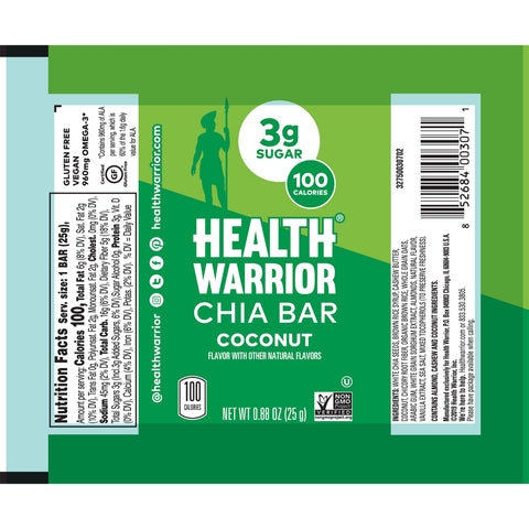 Snack Bar Chai Coconut Vegan Gluten-free Iw