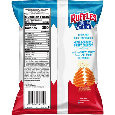 Ruffles® CHIP DOUBLE CRUNCH HOT WINGS