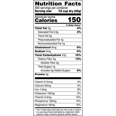 Quaker® CEREAL OATS QUIK BUCKEYE ROLLED