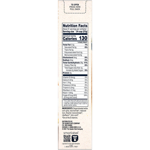 Quaker® CEREAL GRITS QUICK BOX