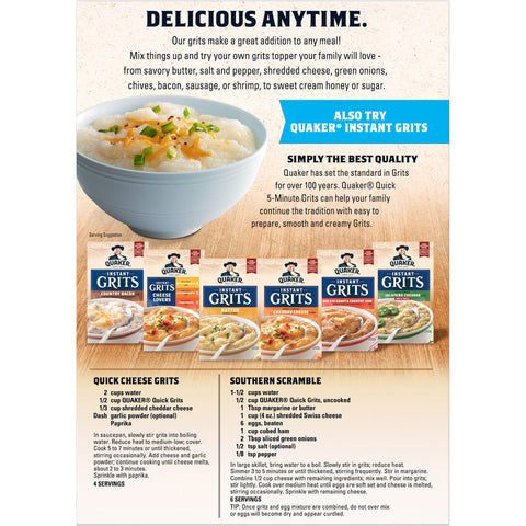 Quaker® CEREAL GRITS QUICK BOX