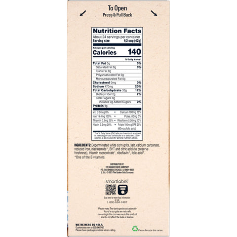 Quaker® CEREAL GRITS INSTANT