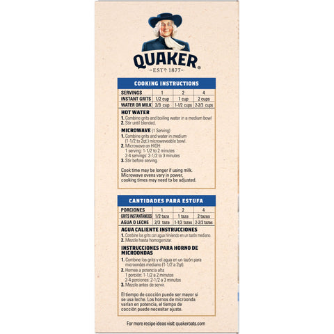 Quaker® CEREAL GRITS INSTANT