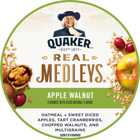 Quaker® OATMEAL REAL MEDLEY APPLE WALNUT CUP