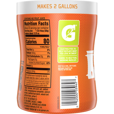 Gatorade DRINK MIX POWDER LEMON LIME CANISTER