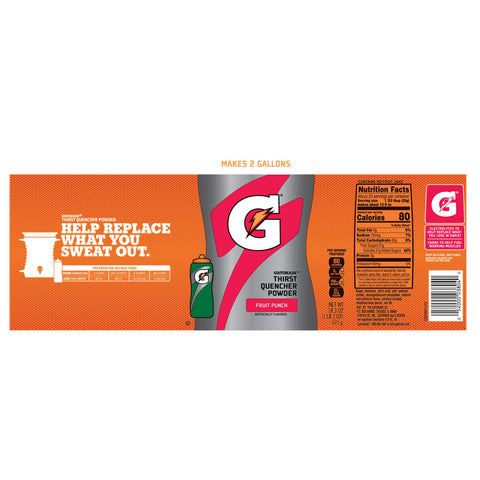 Gatorade DRINK MIX POWDER FRUIT PUNCH