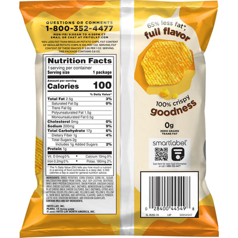 Chip Ridged Potato Crisps Cheddar Sour Cream