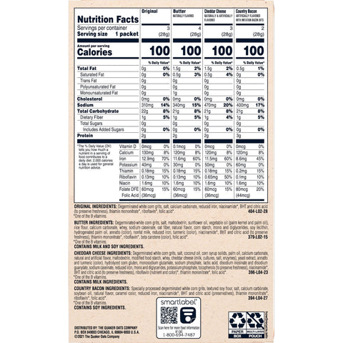 Quaker® GRITS INSTANT VARIETY PACK
