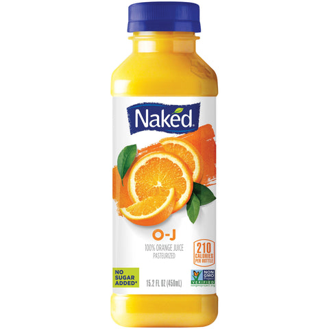 Naked Juice JUICE ORANGE PLASTIC BOTTLE